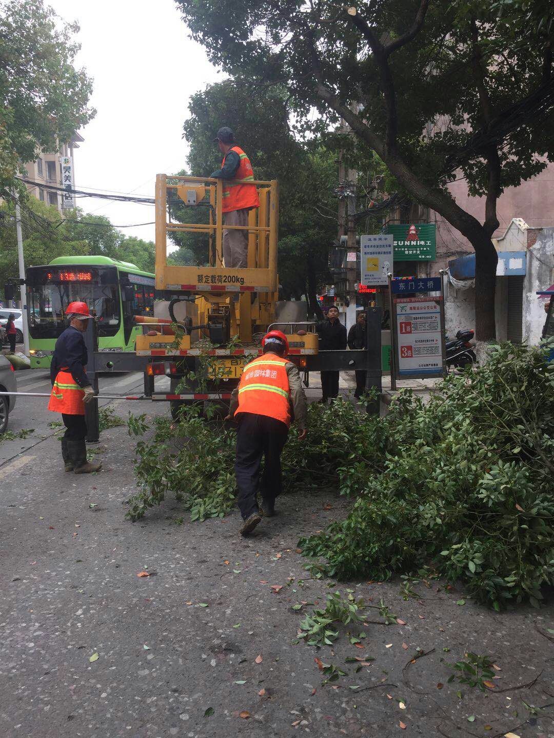 近日，我公司根據(jù)南陵縣市政園林所通知，組織安排人員車輛協(xié)助市政園林所路燈科修剪陵陽路兩側(cè)遮擋路燈照明的樹枝。此項工作持續(xù)了三天，消除了因路燈光照不足帶來的夜間通行安全隱患問題，受到沿線居民一致好評。